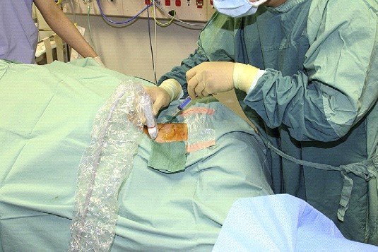 Example of high touch surfaces in a specialised patient area.